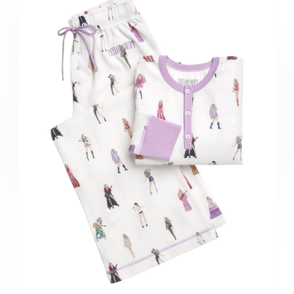 Taylor Swift Eras Tour Waffle Knit Pajama Size X-Large Ready to Ship in Hand